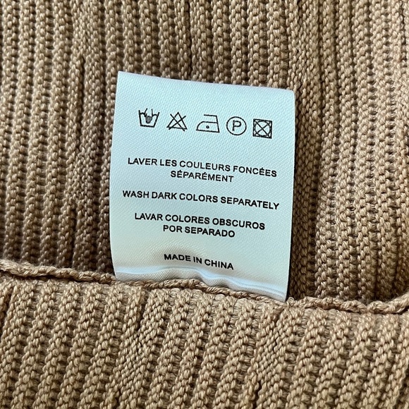 NWT SANDRO | Scoop Neck Ribbed Mini A-Line Dress in Taupe | Size SANDRO 2 (US 6) - Picture 12 of 13